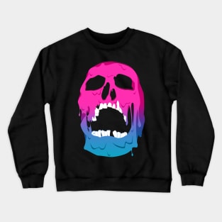 Neon Melting Skull Crewneck Sweatshirt